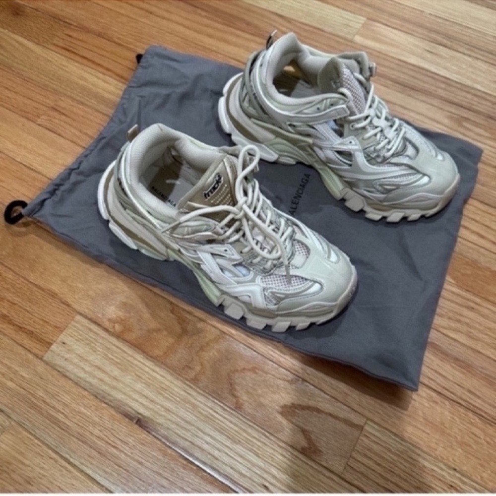 Balenciaga Track 2 Women’s Sneakers in Beige (GENTLY USED, ALMOST LIKE NEW)